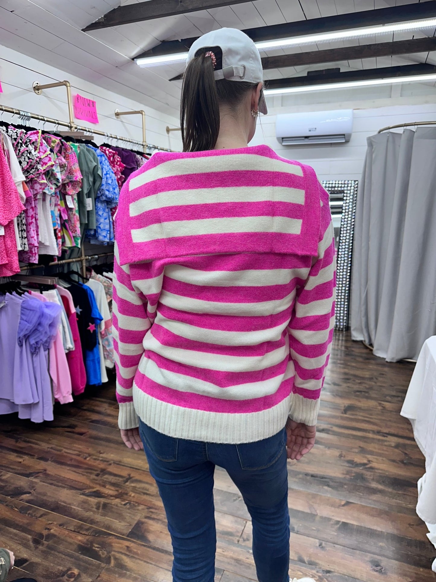 Pink Sailor Pullover