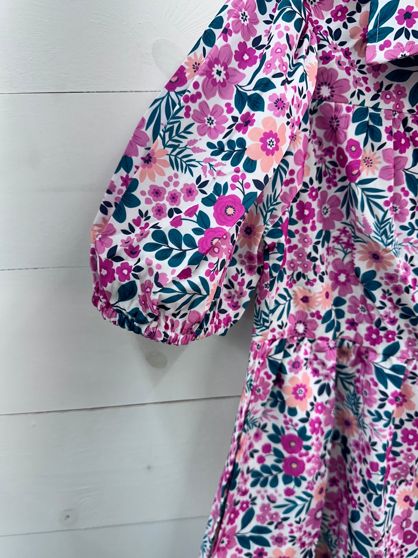 Button down blooms dress
