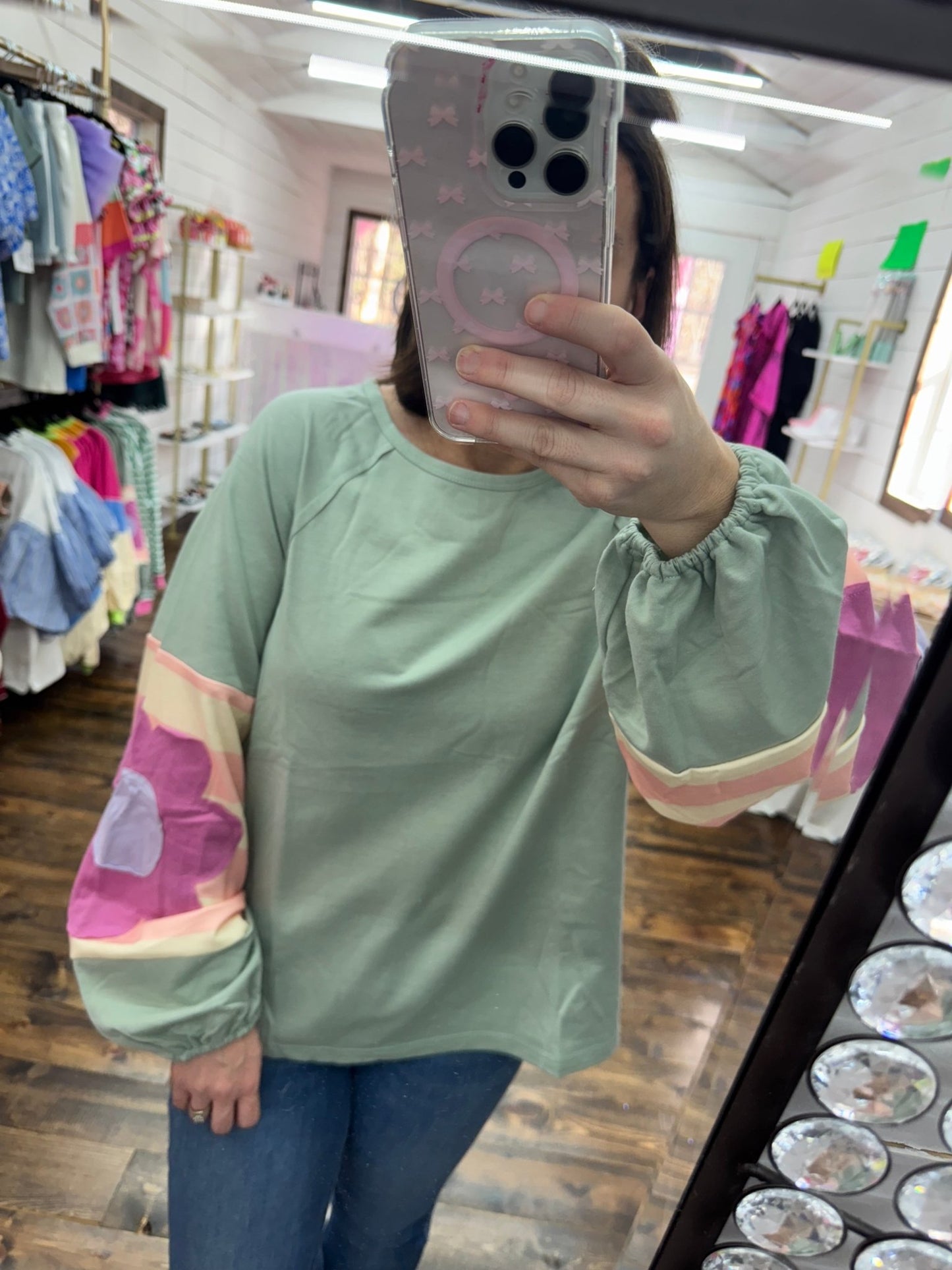 Flower patch sleeve