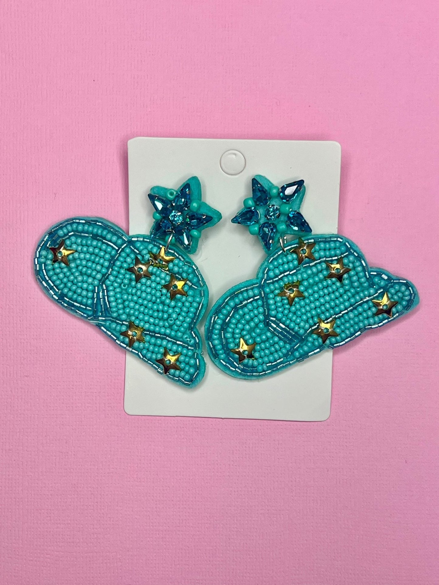 Future Star Cowgirl Hat Earrings