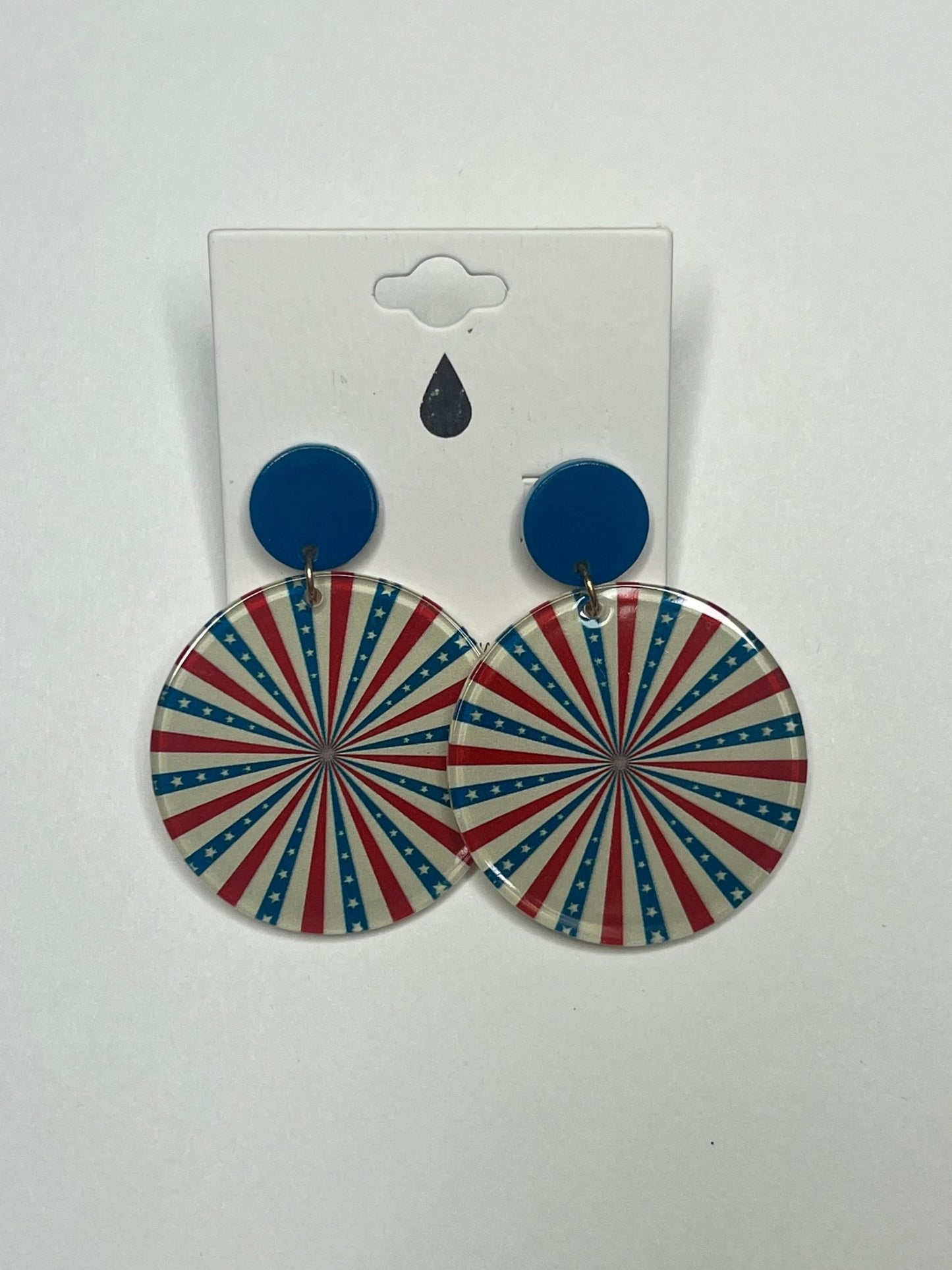 Patriotic Pinwheel Earrings