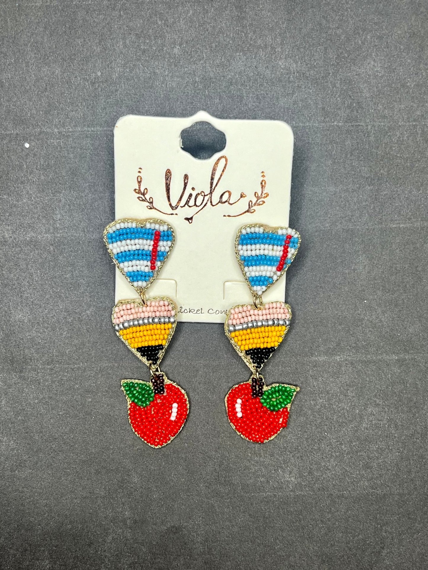 Teaching Is Heart Work Earrings