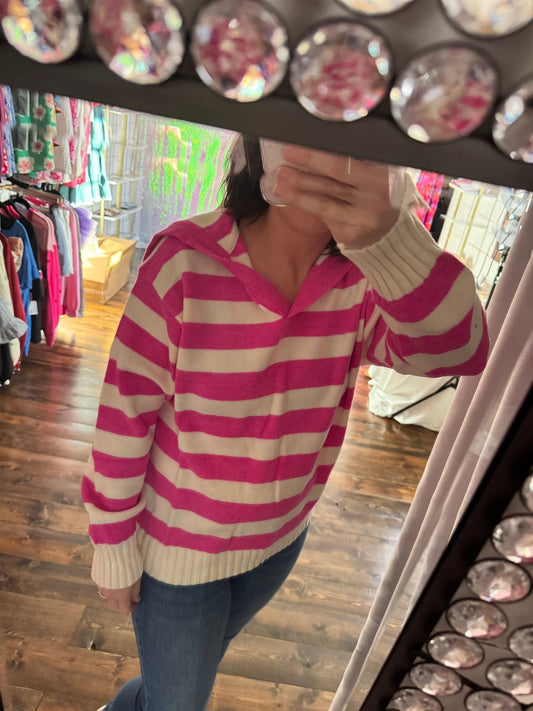 Pink Sailor Pullover