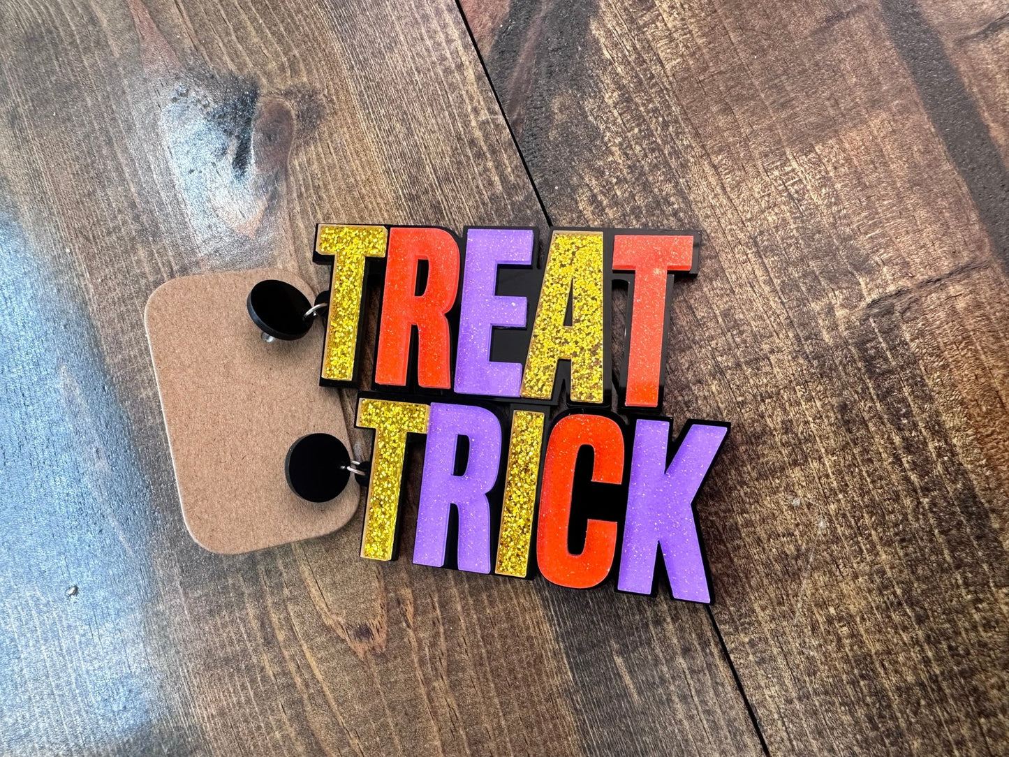 Gold Trick or Treat earring