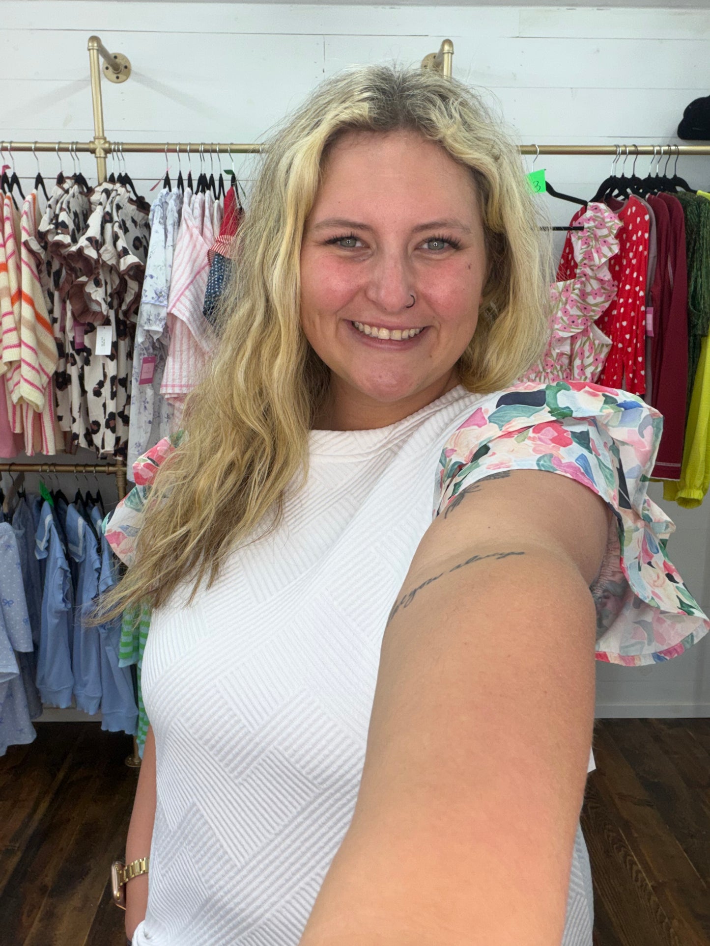Floral Mosaic Top