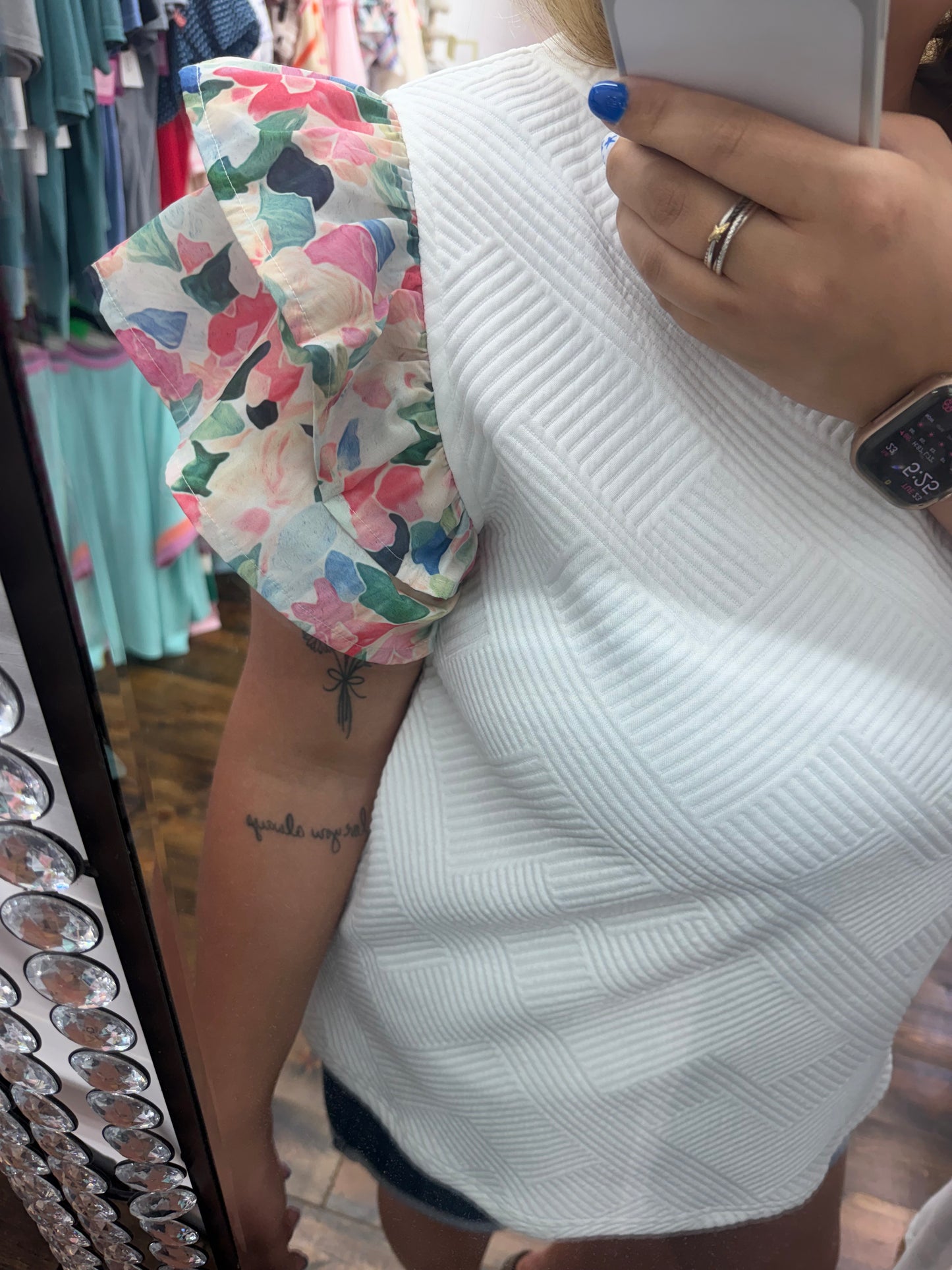 Floral Mosaic Top