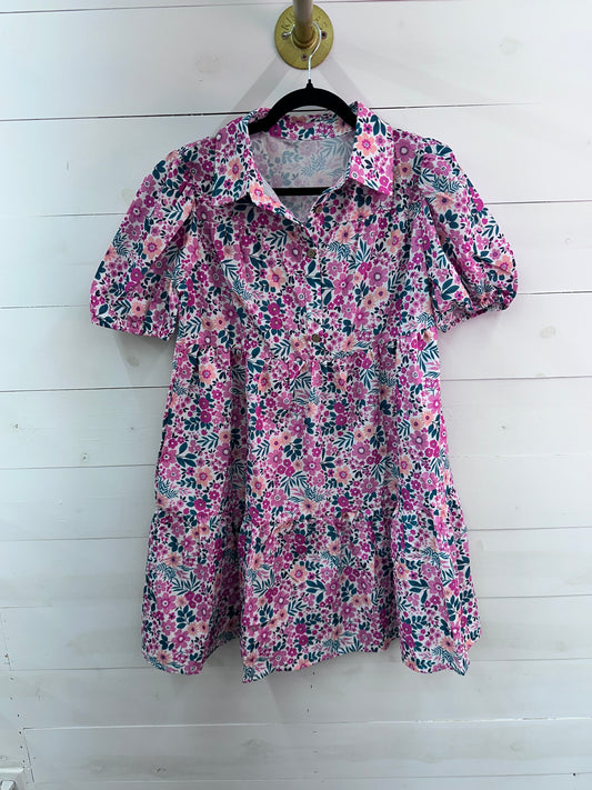 Button down blooms dress