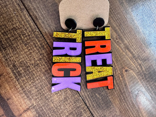 Gold Trick or Treat earring