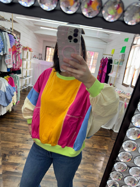 Patchwork color block