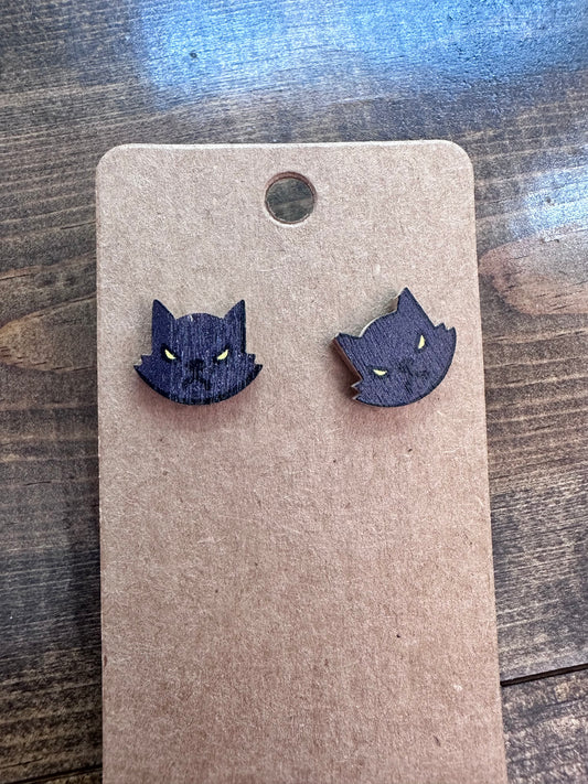 Werewolf stud earrings