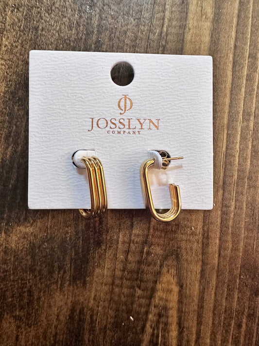 Gold tarnish free huggie hoops