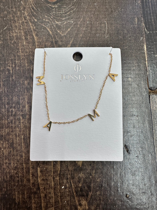 Tarnish Free MAMA necklace
