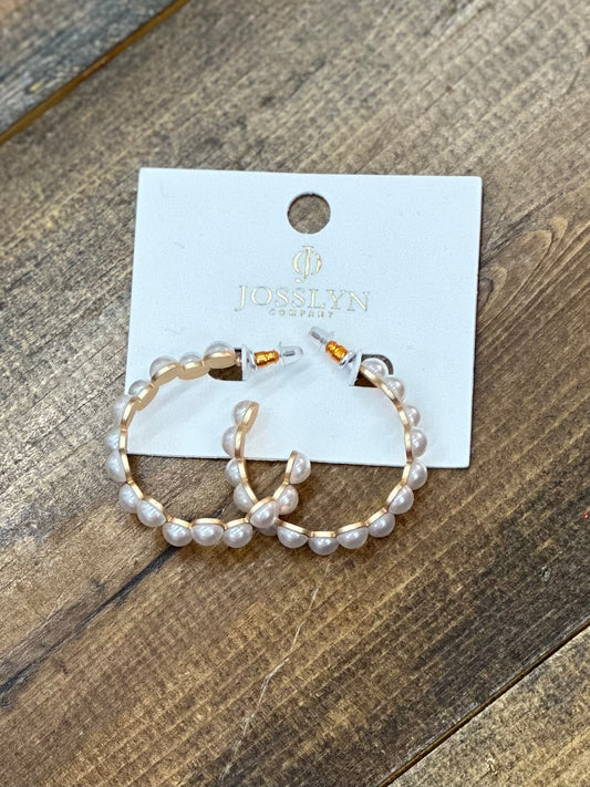 Pearl Zig zag earrings