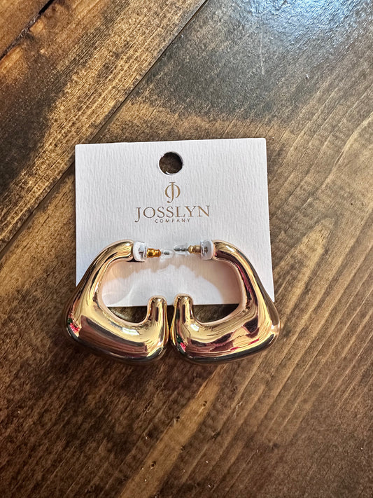 Gold Bubble Hoop