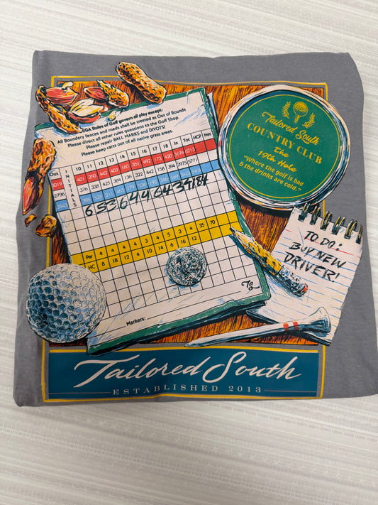 Tailored South Men’s Tee- Country Club