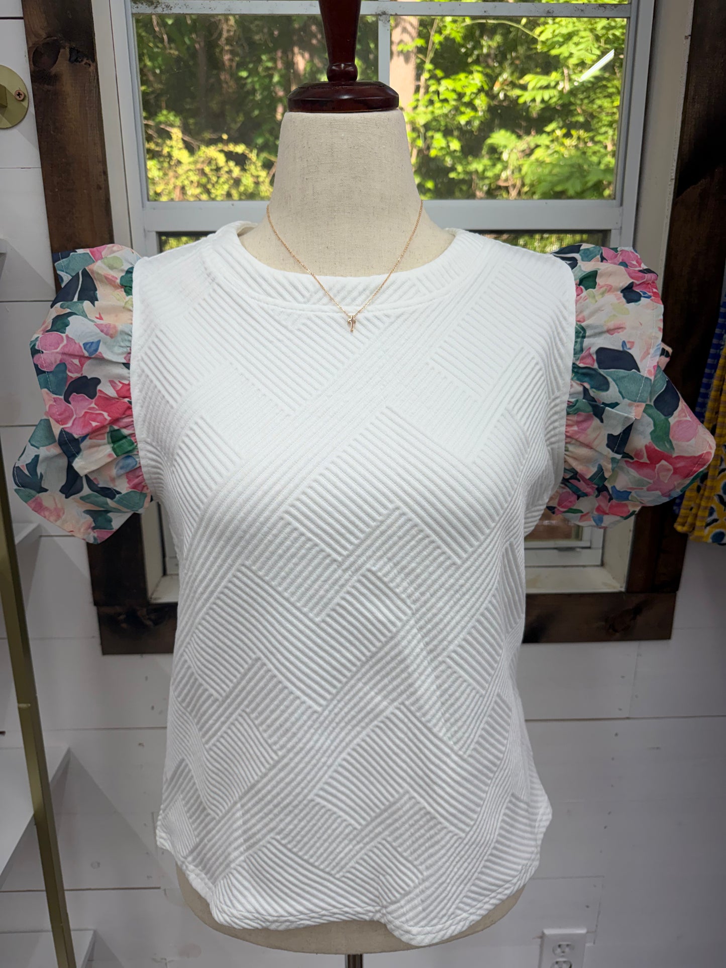 Floral Mosaic Top