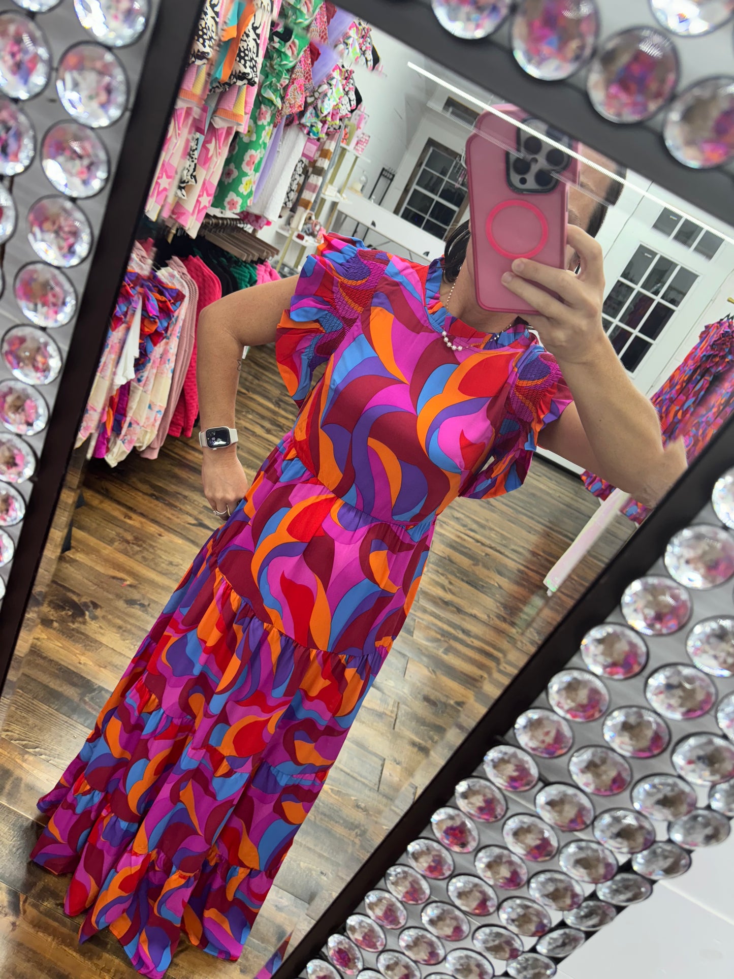 Retro Swirl Dress