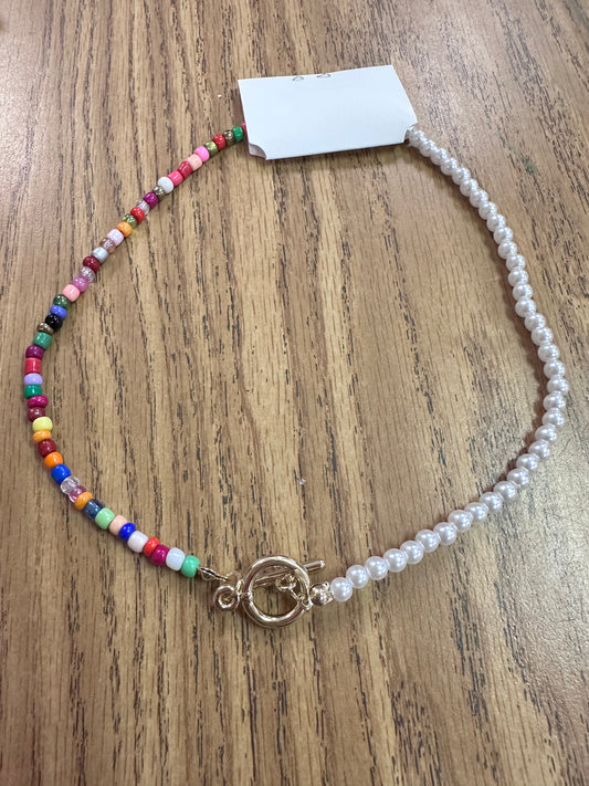 Beaded Pearl Necklace