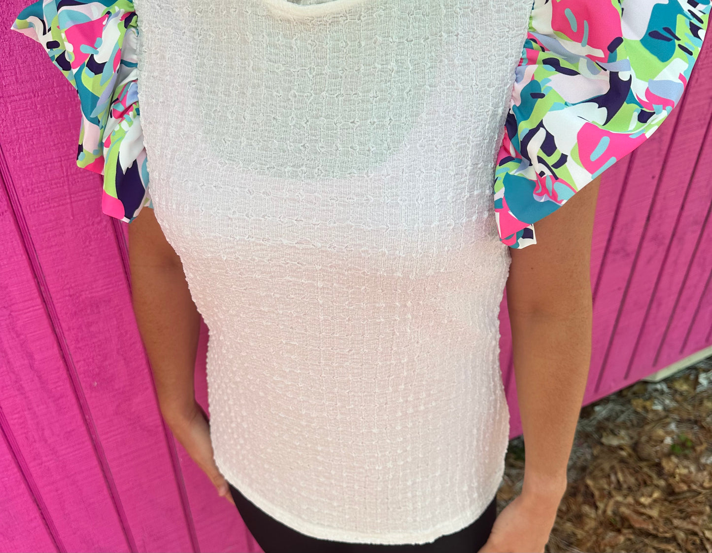 Floral Bubble sleeves