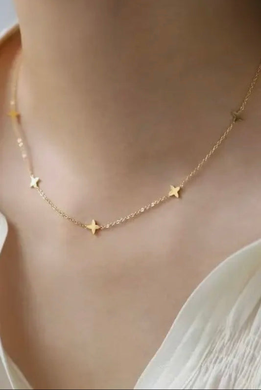 Titanium Steel Tarnish Free Star Necklace