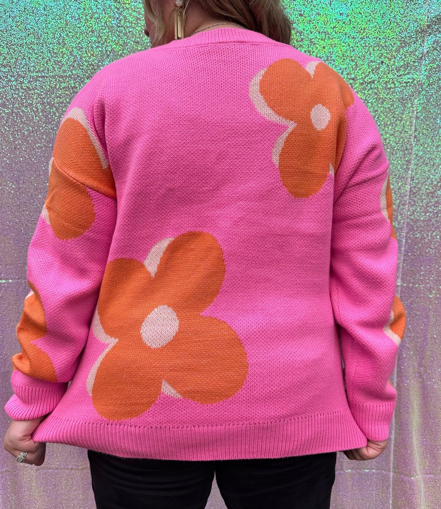 Groovy Flower Sweater