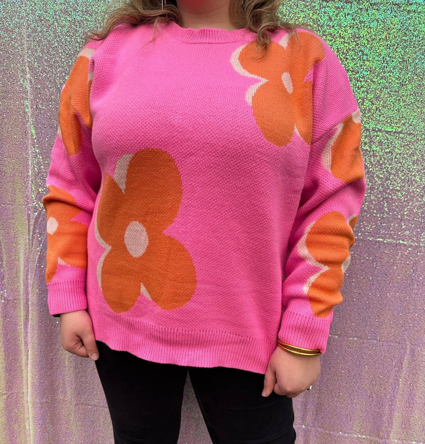 Groovy Flower Sweater